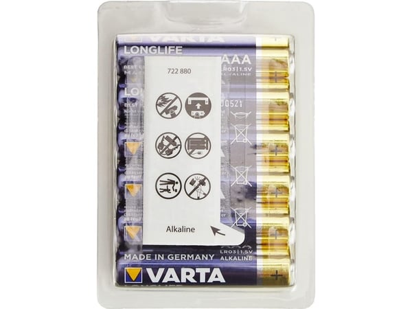 Varta Longlife 4103 - Batteri 12 x AAA - Alkalisk