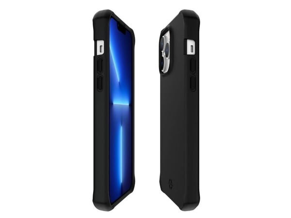 ITSKINS Level 2 Spectrum - Baksidedeksel for mobiltelefon - robust - antimikrobielt - svart - for Apple iPhone 14 Pro Max