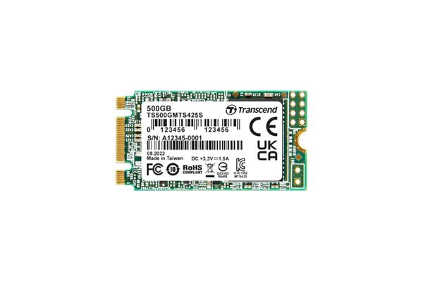 Transcend MTS425S - SSD - 500 GB - intern - M.2 2242 - SATA 6Gb/s