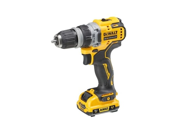 DeWALT DCD703L2T-QW, Borr med pistolgrepp, utan nyckel, Svart, Gul, 1 cm, 1500 RPM, 2 cm