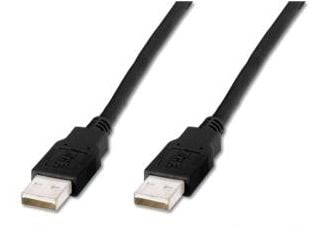 ASSMANN - USB-kabel - USB (hann) til USB (hann) - USB 2.0 - 1 m - formstøpt - svart