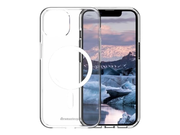 dbramante1928 Iceland Pro - Baksidedeksel for mobiltelefon - MagSafe-samsvar - 100 % resirkulert plast - isklar - for Apple iPhone 14
