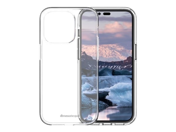 dbramante1928 Iceland Pro - Baksidesskydd för mobiltelefon - fastsnäppbar - 100 % återvunnen plast - klar - för Apple iPhone 14 Pro