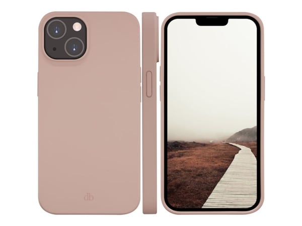 dbramante1928 Greenland - Baksidedeksel for mobiltelefon - 100 % resirkulert plast - rosa sand - for Apple iPhone 14