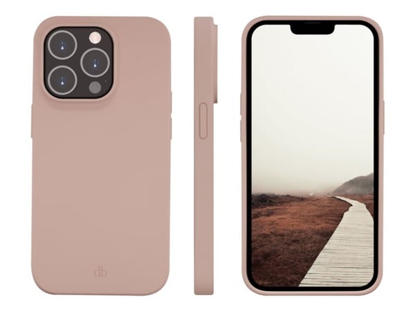 dbramante1928 Greenland - Baksidedeksel for mobiltelefon - 100 % resirkulert plast - rosa sand - for Apple iPhone 14 Pro