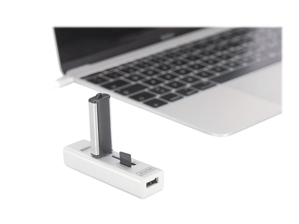DIGITUS DA-70243 - Hub - 3 x USB 2.0 - stasjonær