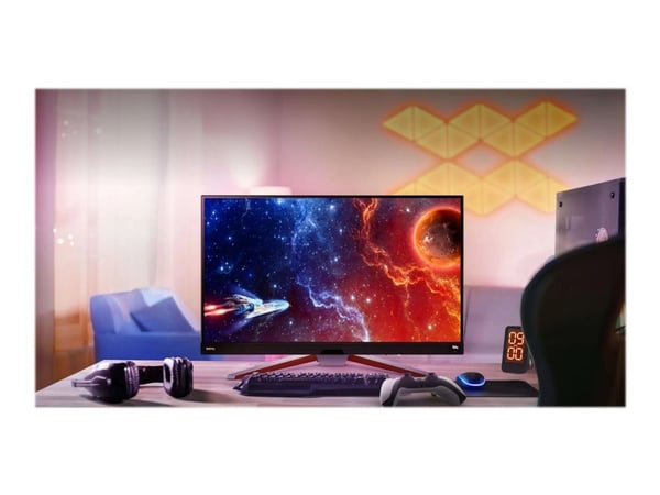 BenQ Mobiuz EX3210U - LED-skjerm - 32" - 3840 x 2160 4K @ 144 Hz - IPS - 300 cd/m² - 1000:1 - DisplayHDR 600 - 1 ms - 2xHDMI, DisplayPort - høyttal...