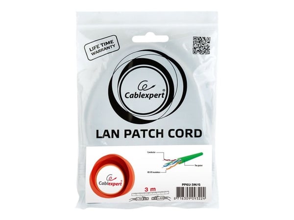 Cablexpert - Koblingskabel - RJ-45 (hann) til RJ-45 (hann) - UTP - CAT 6 - formstøpt, flertrådet - grønn