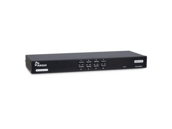 Argus AS-9108HA - KVM-svitsj - 8 x KVM port(s) - 1 lokalbruker - rackmonterbar