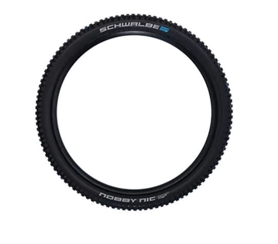 Schwalbe Nobby Nic, 27.5", MTB, Med slange, Folding bead, Sort, 50 psi