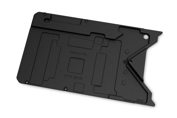 EK Water Blocks Quantum Vector FE RTX 3090 Ti, Bakplate, Aluminium, Sort, 1/4", Grafikkort, GeForce RTX 3090 Ti FE