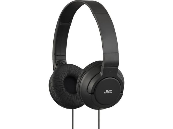 JVC HA-S180 - Hörlurar - fullstorlek - kabelansluten - 3,5 mm kontakt - svart