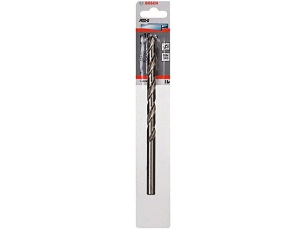 Bosch tilbehør 2608595690 HSS metallspiralbor 10 mm, samlet lengde 184 mm, slipt DIN 340, sylinderskaft, 1 stk