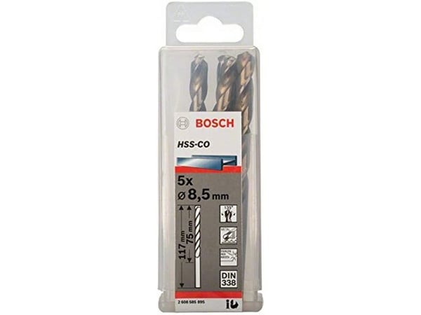 Bosch METALBOR HSS-CO S 8,5X117MM 5 STK