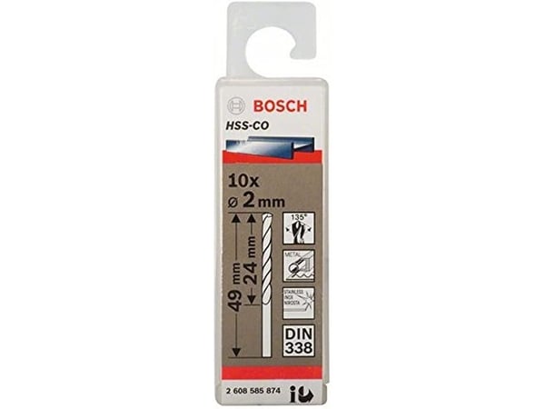 Bosch METALBOR HSS-CO S 2X49MM 10 STK