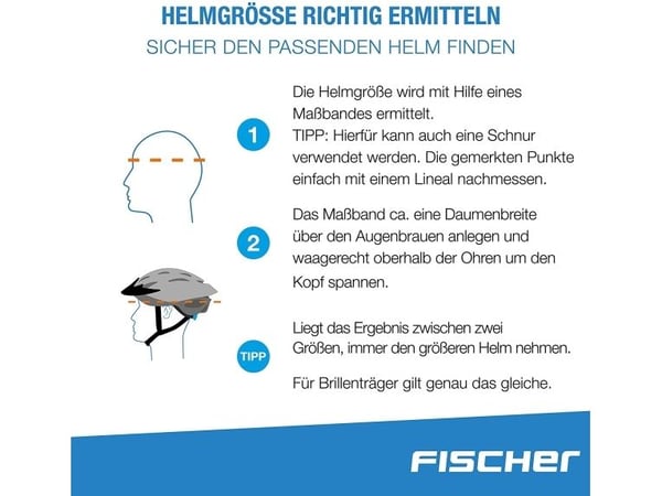 FISCHER sykkelhjelm “Hawaii”, størrelse S/M, innerskall i høyfast EPS, justerbar og belyst – 1 stk (86138)