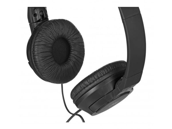 JVC HA-S180 - Hörlurar - fullstorlek - kabelansluten - 3,5 mm kontakt - svart
