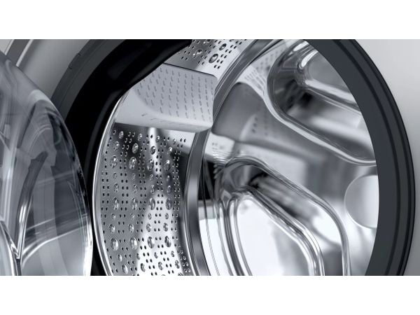 Siemens iQ500 WN54G1X0, Edestä täytettävä, Vapaasti seisova, Hopea, Vasen, Musta, Rotaatio, Kosketus