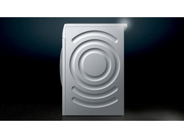 Siemens iQ500 WN54G1X0, Edestä täytettävä, Vapaasti seisova, Hopea, Vasen, Musta, Rotaatio, Kosketus