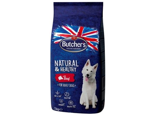 Butcher''s Pet Care Natural&Healthy 15 kg, Voksen, Storfekjøtt, 15 kg, Glutenfri