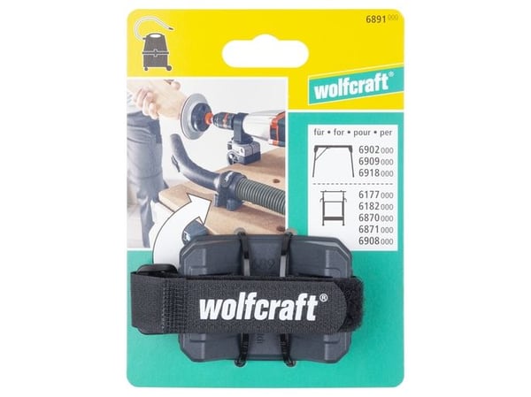 wolfcraft GmbH 6891000, Universell, Tilbehørsholder, Sort, Plast, Europa, 49 mm