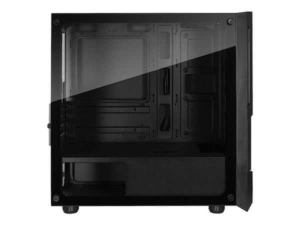 Inter-Tech SM-007 Enforcer - Tower gaming - micro ATX - sidepanel med vindu (herdet glass) - ingen strømforsyning - USB/lyd
