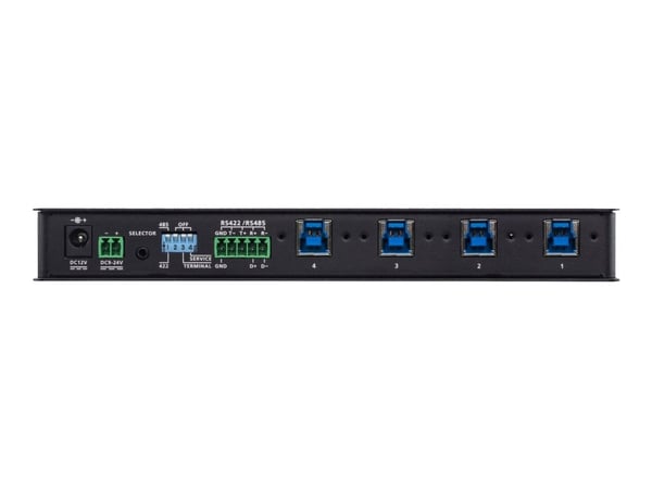 ATEN US3344I - USB-periferdelesvitsj - 4 x USB 3.2 Gen 1 - stasjonær, rackmonterbar - DC-strøm