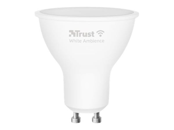 Trust Smart Home - LED-pære for søkelys - GU10 - klasse A+ - hvitt lys - 1800-6500 K - hvit (en pakke 2)