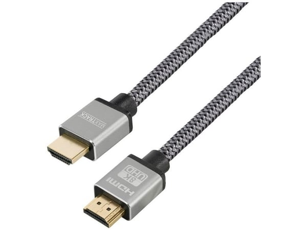 Maxtrack HDMI-liitäntäkaapeli HDMI-A-liitin, HDMI-A-liitin 2,00 m Musta C 221-2 HNL #####8K UHD HDMI-kaapeli #####8K UHD HDMI-kaapeli