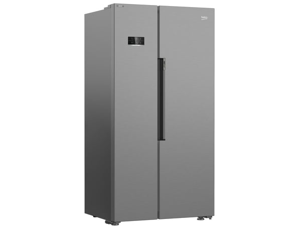 Beko GN1603140XBN, Frittstående, Amerikansk dør, Rustfritt stål, 2 dører, LED, På dør