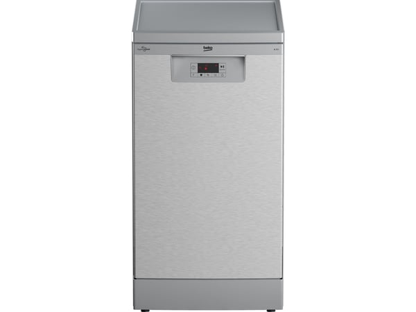 Beko BDFS15020X, Frittstående, Slimline (45 cm), Sølv, Sølv, Knapper, LED