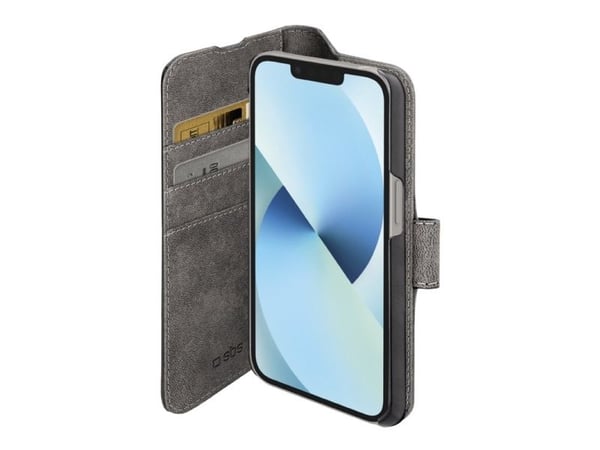 SBS TEBKWALIP1461K, Lommebok-etui, Apple, iPhone 14, 15,5 cm (6.1"), Svart