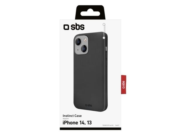 SBS TEINSTIP1461K, Etui, Apple, iPhone 14, iPhone 13, 15,5 cm (6.1"), Svart