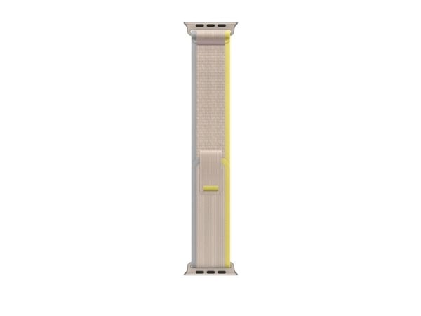 Apple - Sløyfe for smart armbåndsur - 49 mm - S/M-størrelse - gul/beige