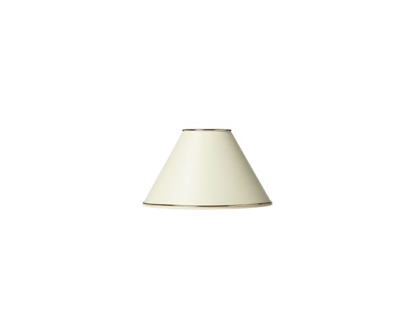 Lampskjerm Marie, høyde 15,0 cm, krem m/guldkant