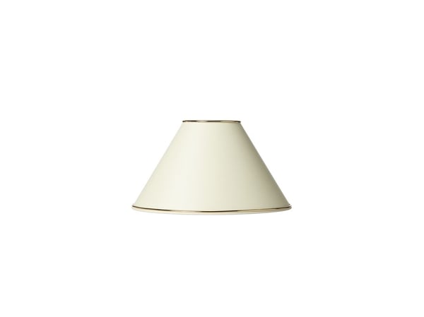 Lampeskjerm MARIE høyde 17,0 cm krem m/guldkant