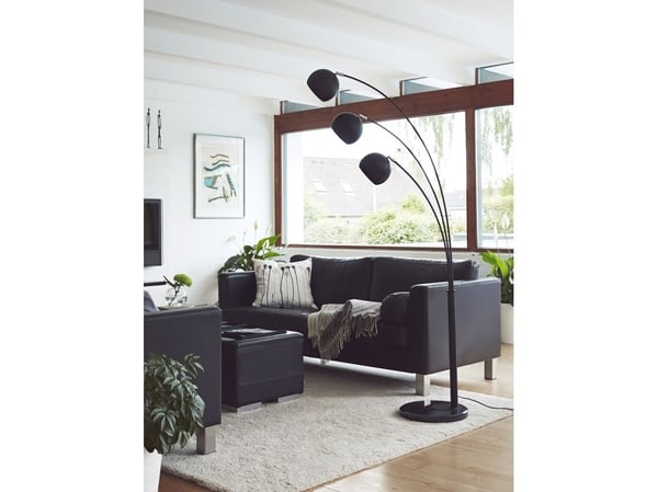 Gulvlampe NICE sort matt TRIO