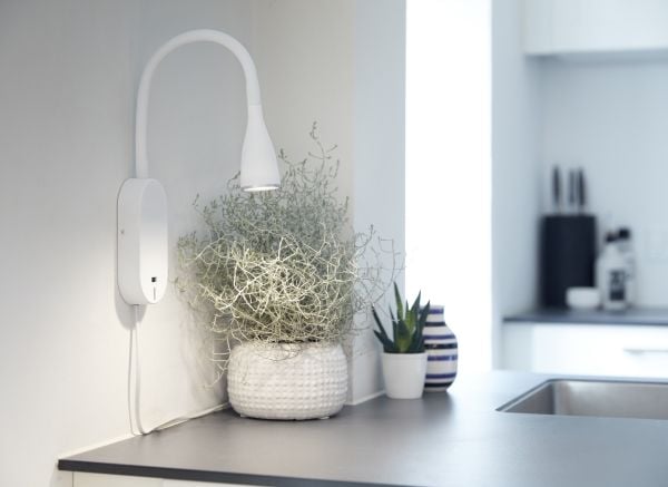 Vegg-/Væglampe EYE USB LED hvit