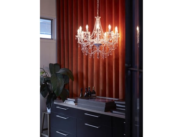 Ljuskrona IMPERIAL 12-armar vit