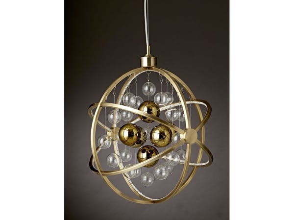 Loftlampa Galaxy 3000K mässing antik dimbar