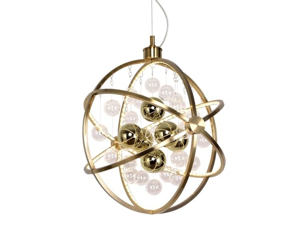 Loftlampa Galaxy 3000K mässing antik dimbar