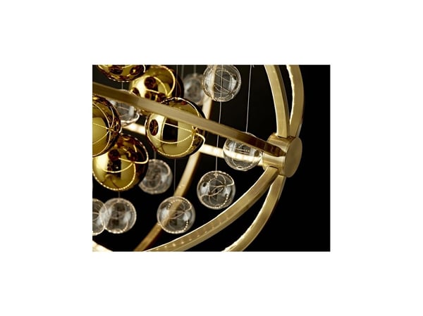 Loftlampa Galaxy 3000K mässing antik dimbar