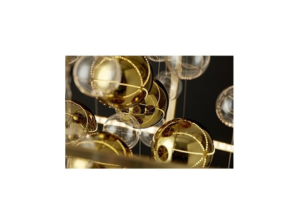 Loftlampa Galaxy 3000K mässing antik dimbar