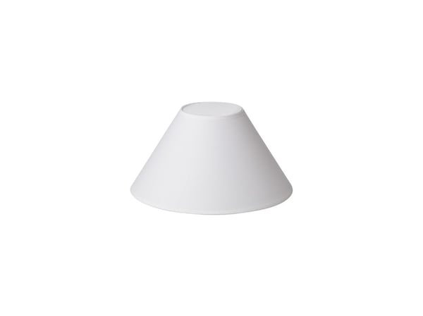 Lampeskjerm EMMA CASA høyde 16,5 cm hvit