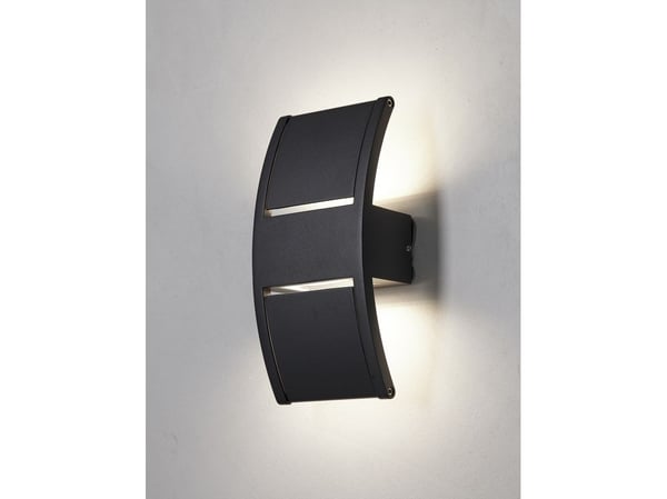 Lärk vägglampa svart up/downlight