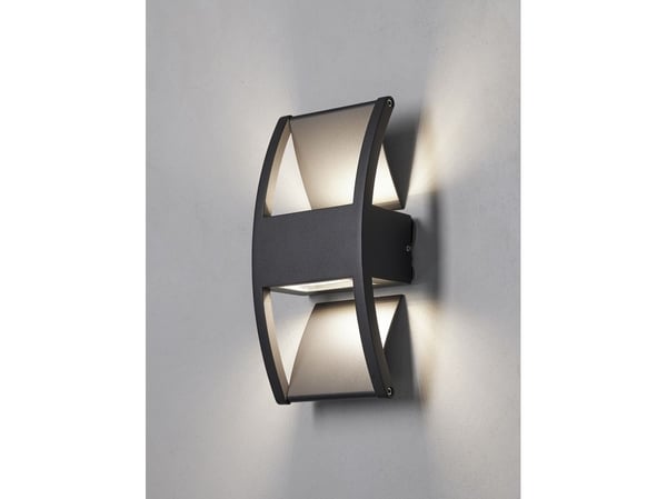LÆRK VÆGLAMPE ANTRACIT GRÅ UP/DOWNLIGHT
