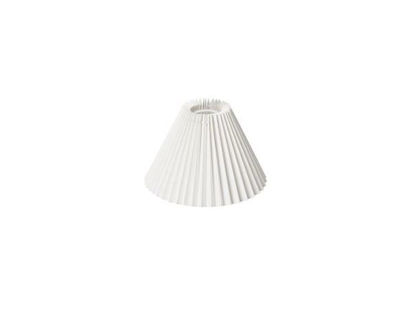 Plisségardin Emma Piso vegg/takpendel side 18 cm hvit