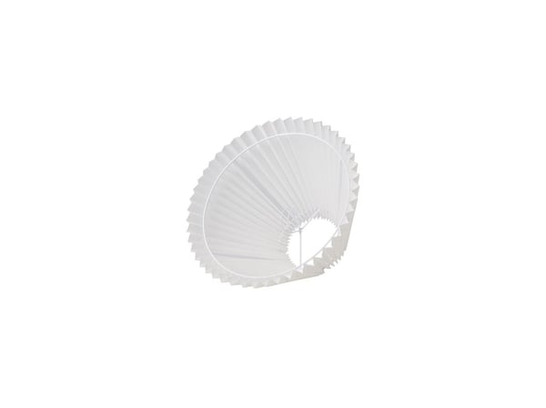 nielsen_light plissert hvitt skjermtrekk HACIENDA 21 cm