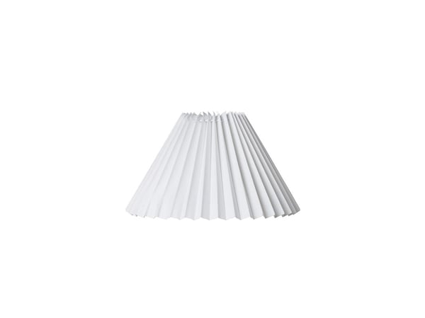 nielsen_light plissert hvitt skjermtrekk HACIENDA 21 cm