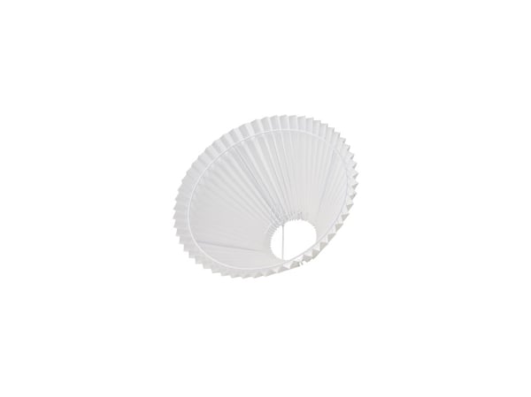 Plisségardin EMMA Hacienda side 23 cm hvit